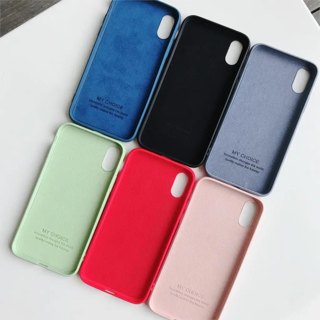 Original Phone Cases For iPhone XS Liquid Silicone Fundas Case For iPhone X XS 16E SE4 Cover protective Case