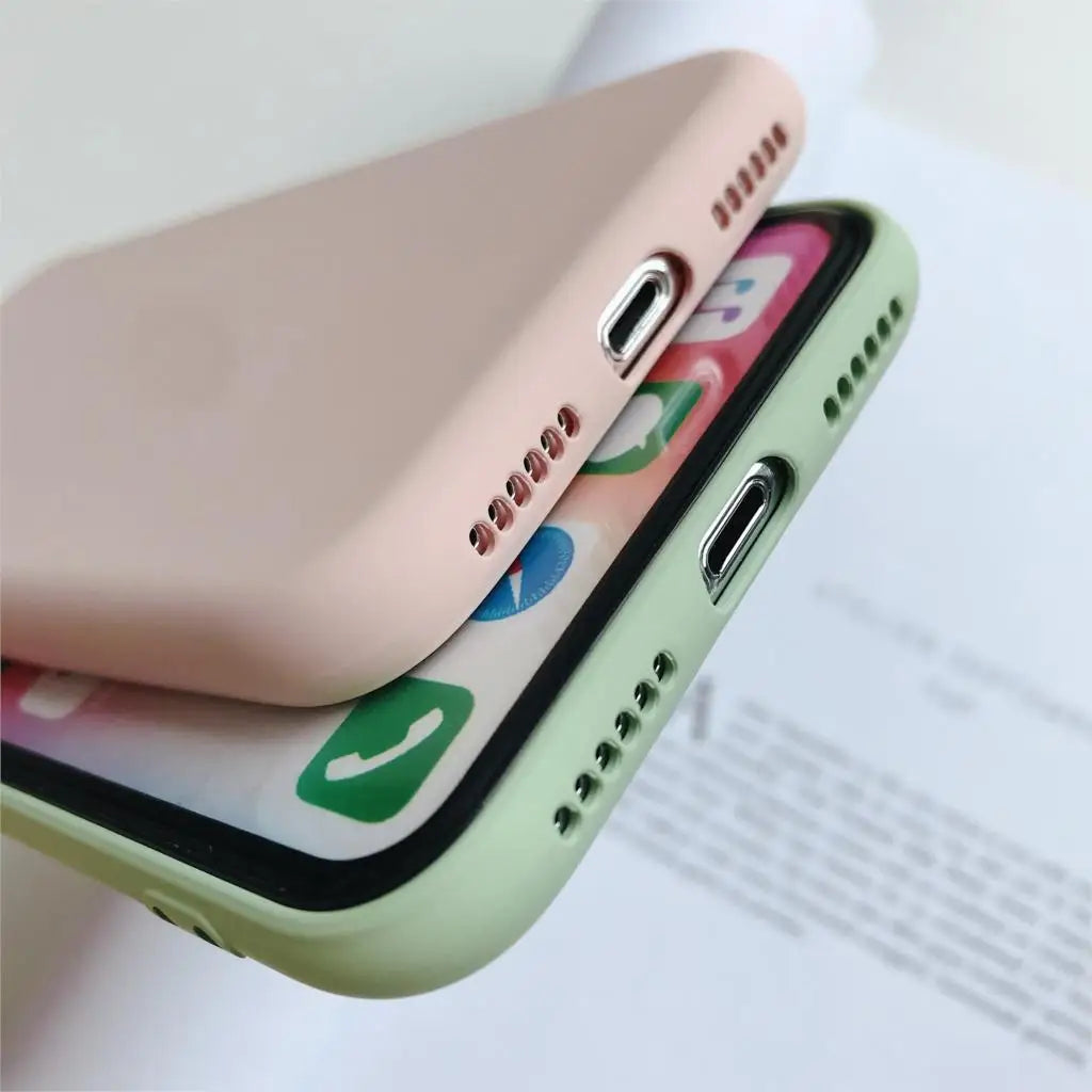 Original Phone Cases For iPhone XS Liquid Silicone Fundas Case For iPhone X XS 16E SE4 Cover protective Case