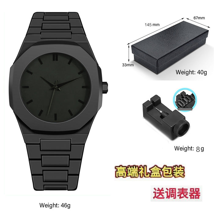 Italian Designer Brand Black Warrior Dopamine Men's and Women's Watches, Simple and Stylish, High-Value Waterproof Quartz Watches for Students
