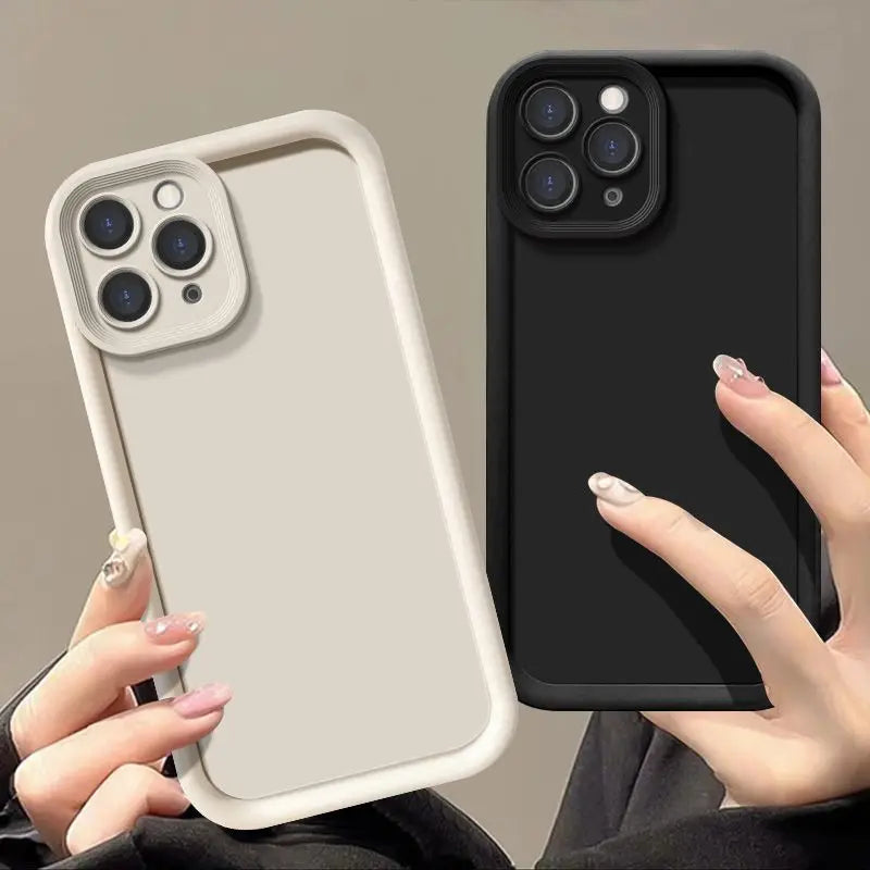 Funda Cases For iPhone 17 16 15 14 13 12 11 Pro Max Case Mini Plus 16E 17E Phone Case Hybrid Shockproof Bumper Cover Soft Fundas