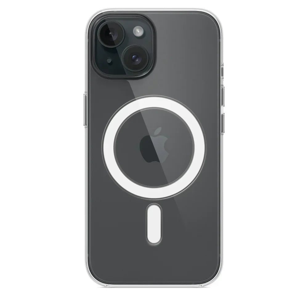 Original Magnetic Clear Case for iPhone 17 Air 16 15 14 13 12 11 Pro Max 12 13 mini Funda for Magsafe Silicone Transparent Cover