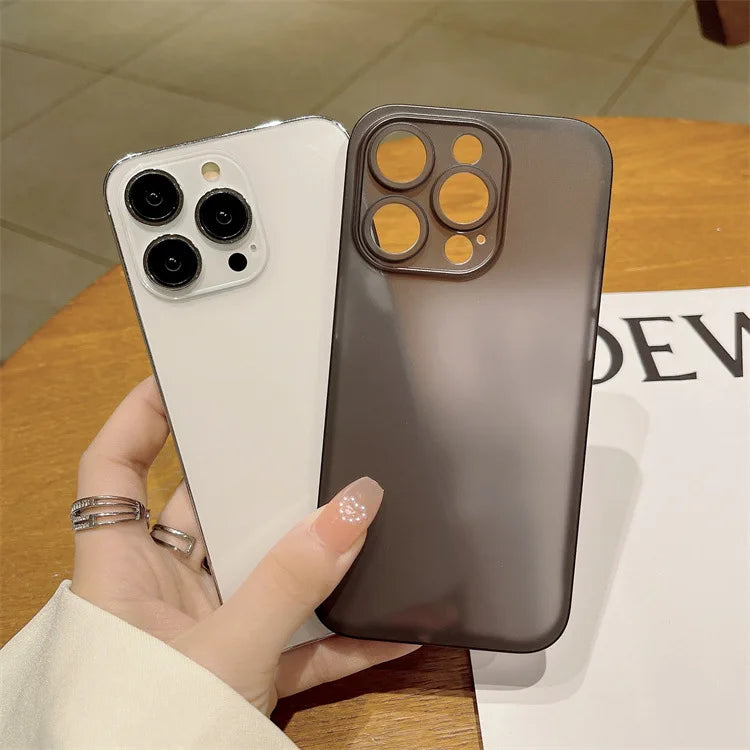 Ultra Thin PP Case Fundas For iphone 13 14 15 16 11 12 Pro Max 13 Mini Full Cover For iphone XR X Xs Max Shockproof Case