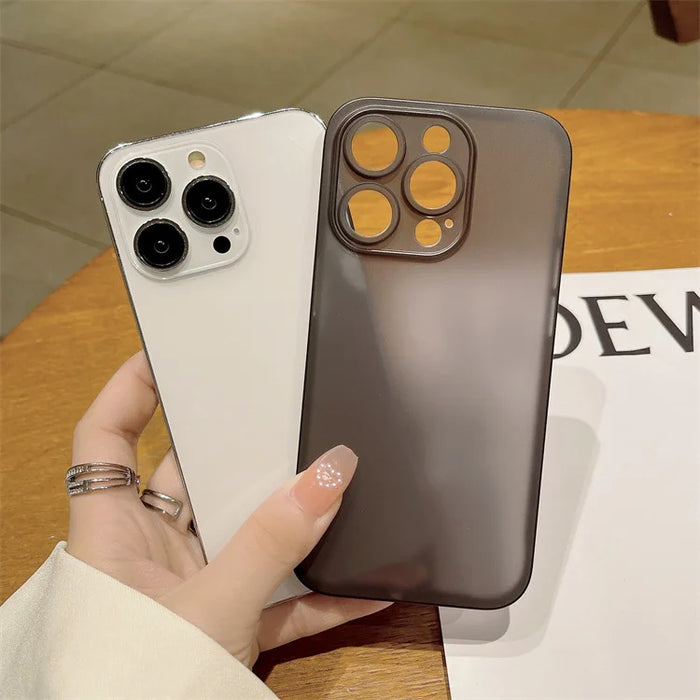 Ultra Thin PP Case Fundas For iphone 13 14 15 16 11 12 Pro Max 13 Mini Full Cover For iphone XR X Xs Max Shockproof Case