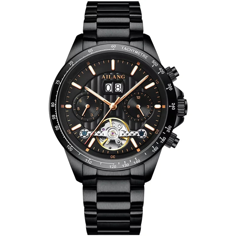 2026 Relojes AILANG Fashion Mechanical Watch Calendar Month Week Waterproof Tourbillon Watches Sport Automatic Wristwatch AL8828