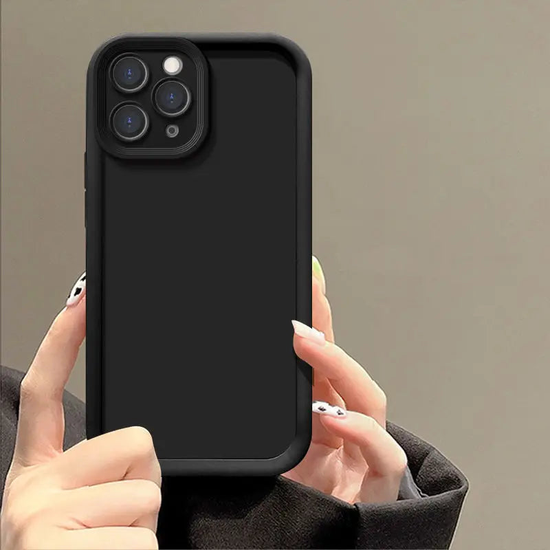 Funda Cases For iPhone 17 16 15 14 13 12 11 Pro Max Case Mini Plus 16E 17E Phone Case Hybrid Shockproof Bumper Cover Soft Fundas