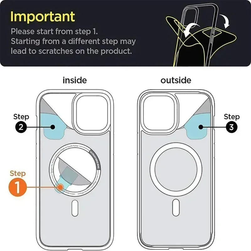 Original Magnetic Clear Case for iPhone 17 Air 16 15 14 13 12 11 Pro Max 12 13 mini Funda for Magsafe Silicone Transparent Cover