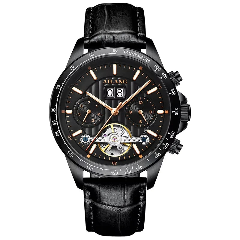 2026 Relojes AILANG Fashion Mechanical Watch Calendar Month Week Waterproof Tourbillon Watches Sport Automatic Wristwatch AL8828