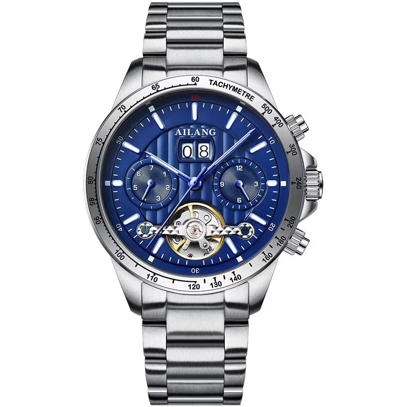 2026 Relojes AILANG Fashion Mechanical Watch Calendar Month Week Waterproof Tourbillon Watches Sport Automatic Wristwatch AL8828