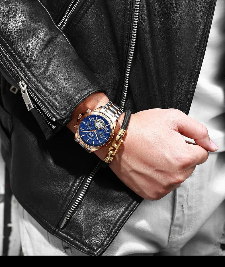 2026 Relojes AILANG Fashion Mechanical Watch Calendar Month Week Waterproof Tourbillon Watches Sport Automatic Wristwatch AL8828
