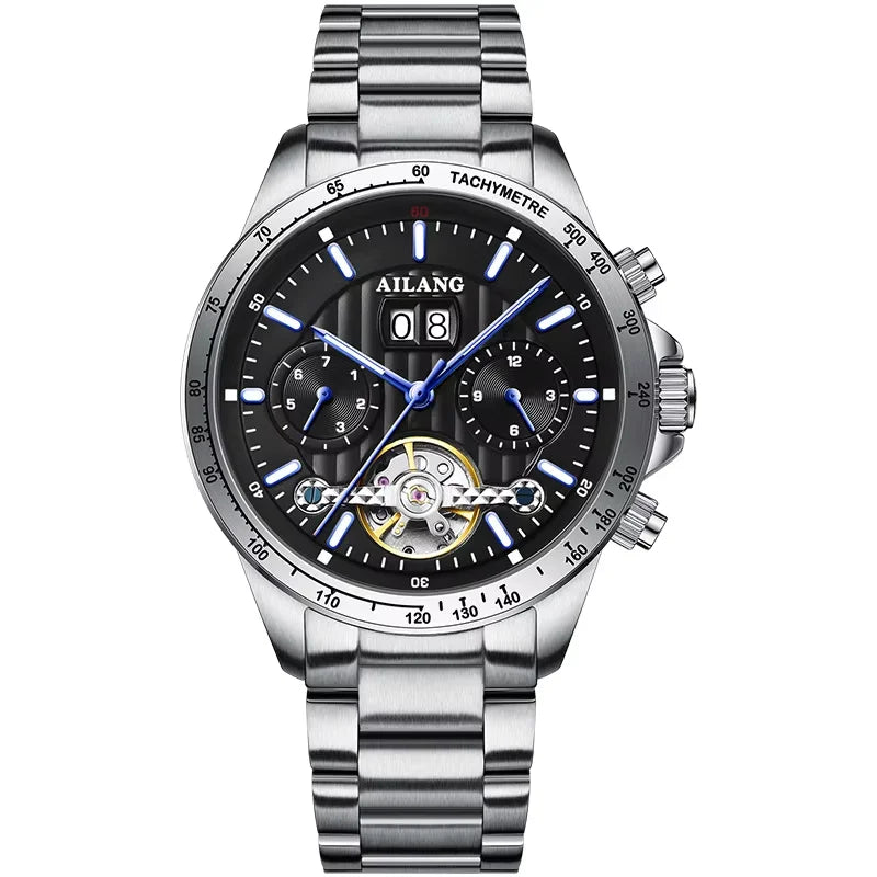 2026 Relojes AILANG Fashion Mechanical Watch Calendar Month Week Waterproof Tourbillon Watches Sport Automatic Wristwatch AL8828