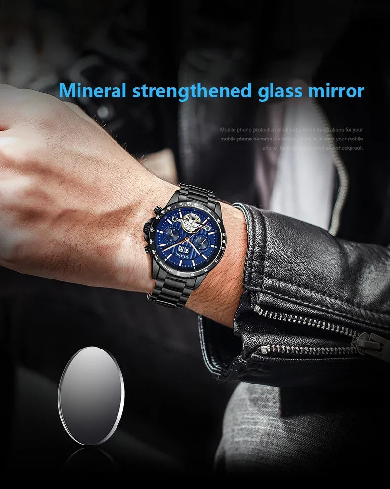 2026 Relojes AILANG Fashion Mechanical Watch Calendar Month Week Waterproof Tourbillon Watches Sport Automatic Wristwatch AL8828