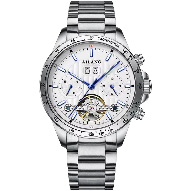 2026 Relojes AILANG Fashion Mechanical Watch Calendar Month Week Waterproof Tourbillon Watches Sport Automatic Wristwatch AL8828