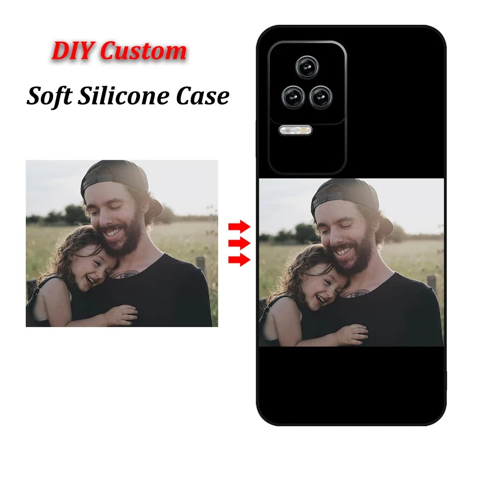 Custom Case for iPhone 17 Air 16 17e 16e 15 14 13 12 11 Pro Max Mini XR Plus Cover DIY Photo Soft Matte Silicon Shockproof Funda
