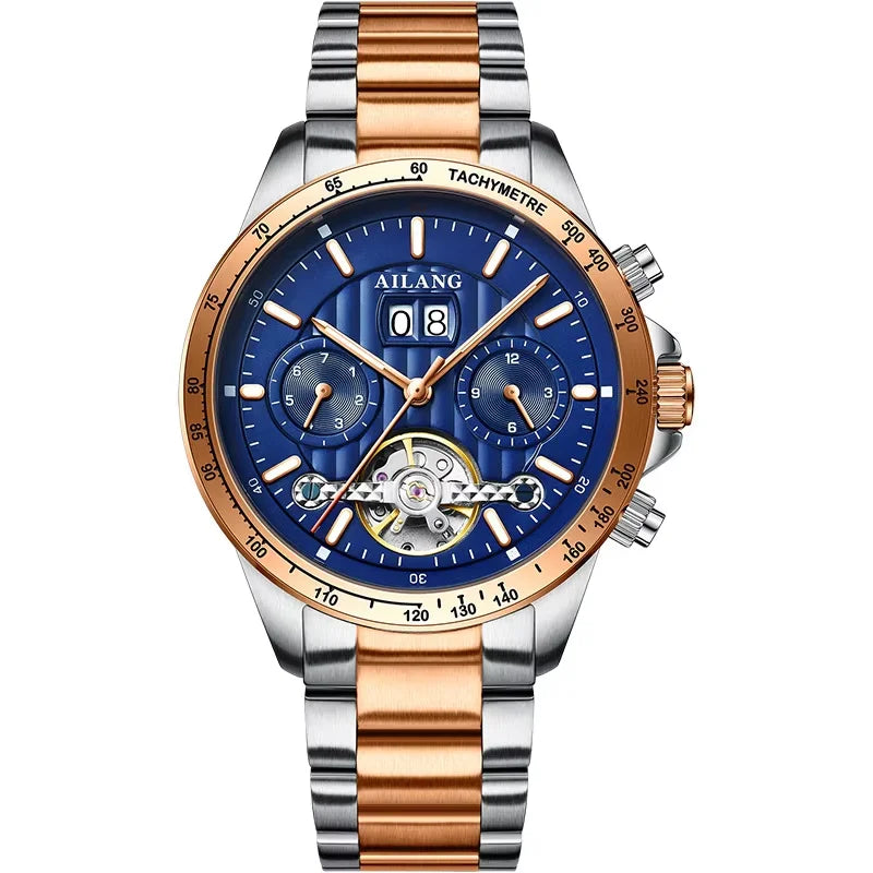 2026 Relojes AILANG Fashion Mechanical Watch Calendar Month Week Waterproof Tourbillon Watches Sport Automatic Wristwatch AL8828