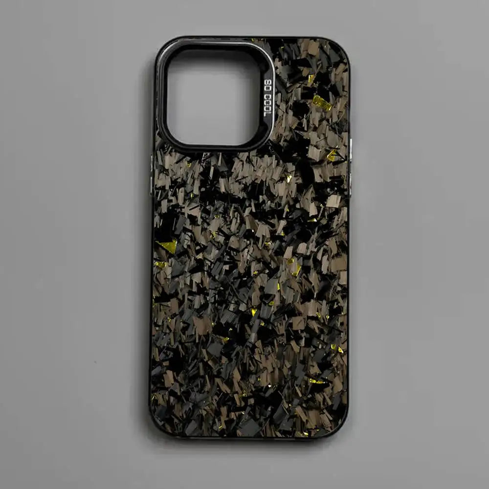 Forged Carbon Fundas Phone Case For IPhone 17 16 Plus Pro Max 15 14 13 12 11 Matte Colorful Covers