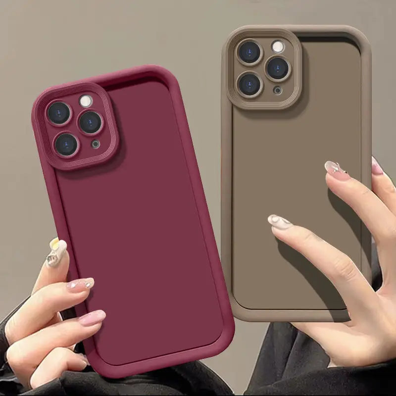 Funda Cases For iPhone 17 16 15 14 13 12 11 Pro Max Case Mini Plus 16E 17E Phone Case Hybrid Shockproof Bumper Cover Soft Fundas
