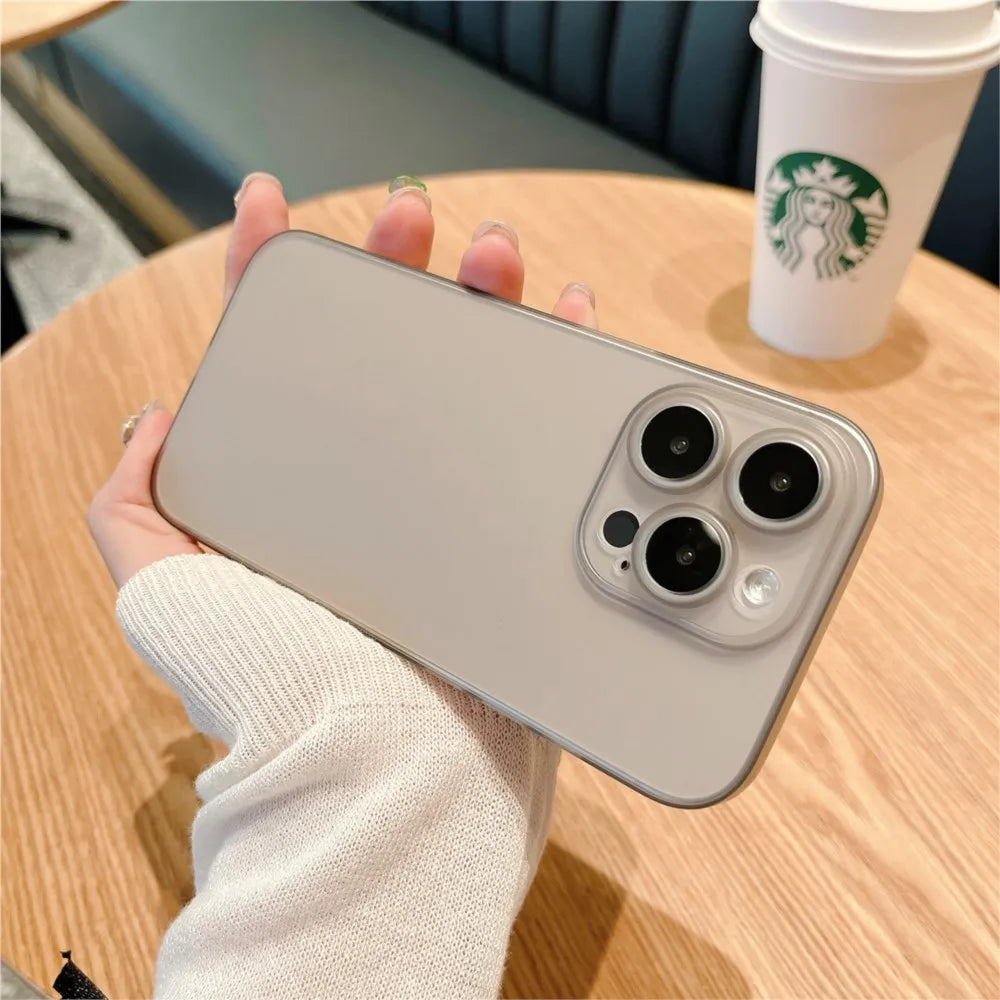 Ultra Thin PP Case Fundas For iphone 13 14 15 16 11 12 Pro Max 13 Mini Full Cover For iphone XR X Xs Max Shockproof Case
