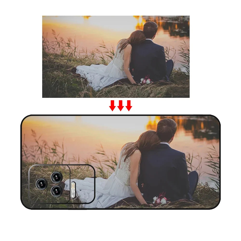 Custom Case for iPhone 17 Air 16 17e 16e 15 14 13 12 11 Pro Max Mini XR Plus Cover DIY Photo Soft Matte Silicon Shockproof Funda